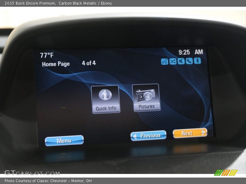 Carbon Black Metallic / Ebony 2015 Buick Encore Premium