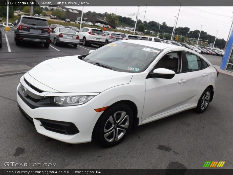 Taffeta White / Ivory 2017 Honda Civic LX Sedan