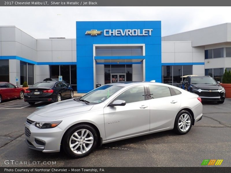 Silver Ice Metallic / Jet Black 2017 Chevrolet Malibu LT