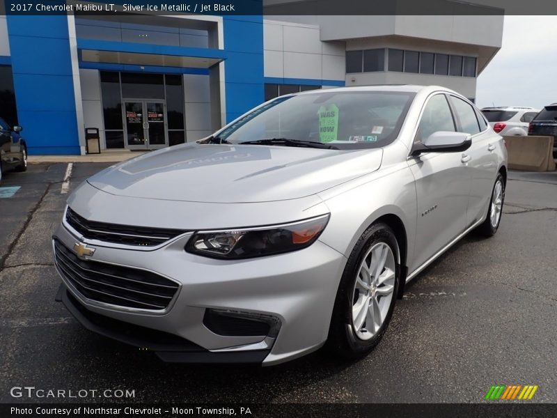 Silver Ice Metallic / Jet Black 2017 Chevrolet Malibu LT