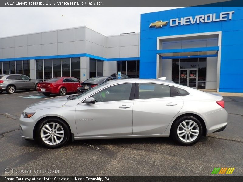 Silver Ice Metallic / Jet Black 2017 Chevrolet Malibu LT