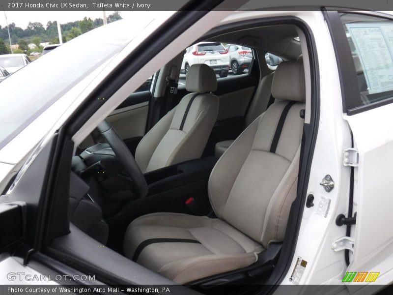 Taffeta White / Ivory 2017 Honda Civic LX Sedan