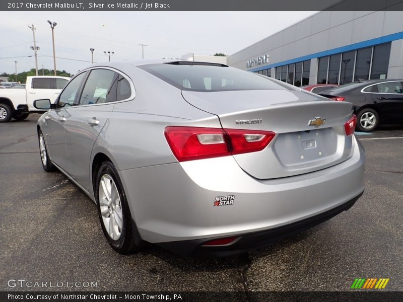 Silver Ice Metallic / Jet Black 2017 Chevrolet Malibu LT