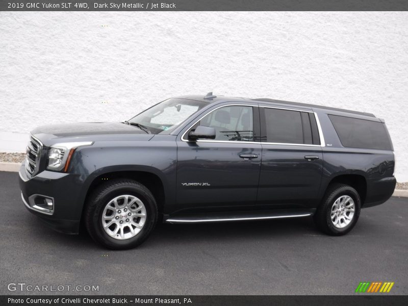 Dark Sky Metallic / Jet Black 2019 GMC Yukon SLT 4WD