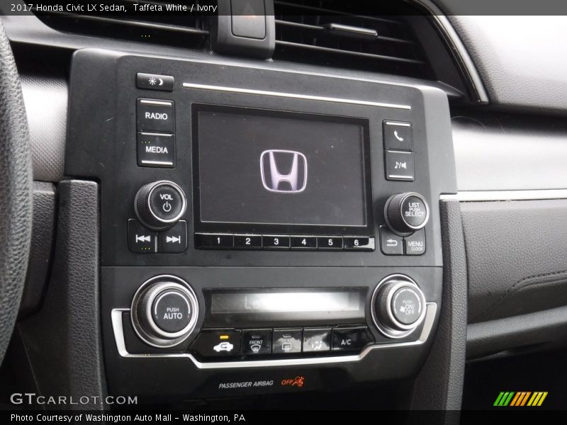 Taffeta White / Ivory 2017 Honda Civic LX Sedan