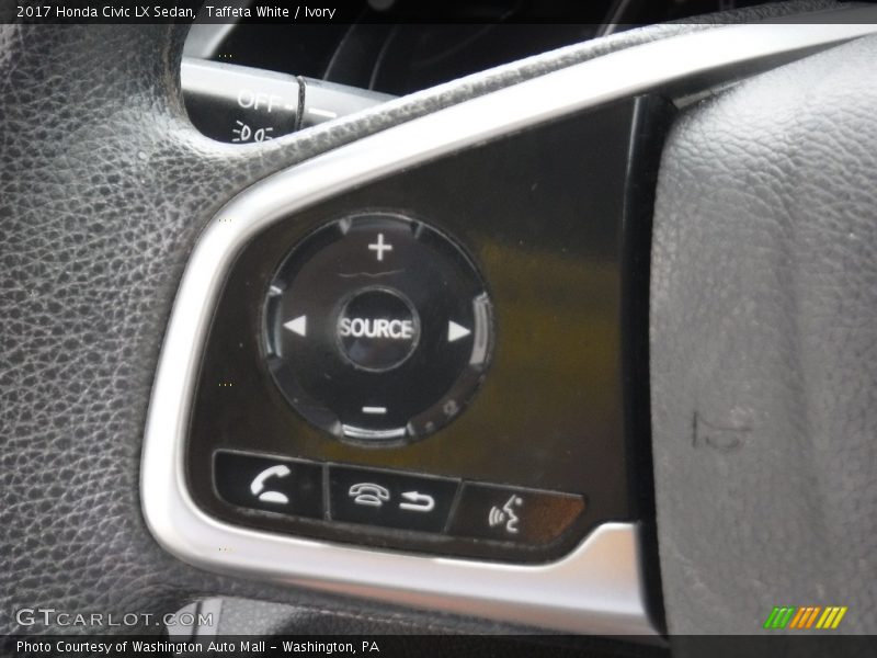 Taffeta White / Ivory 2017 Honda Civic LX Sedan
