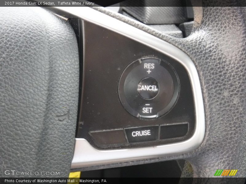 Taffeta White / Ivory 2017 Honda Civic LX Sedan