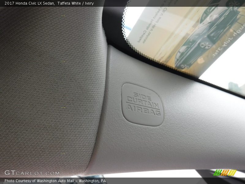 Taffeta White / Ivory 2017 Honda Civic LX Sedan