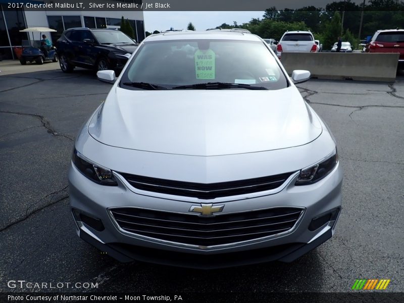Silver Ice Metallic / Jet Black 2017 Chevrolet Malibu LT