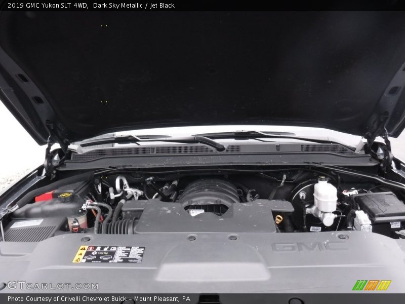 Dark Sky Metallic / Jet Black 2019 GMC Yukon SLT 4WD