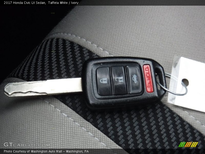 Taffeta White / Ivory 2017 Honda Civic LX Sedan