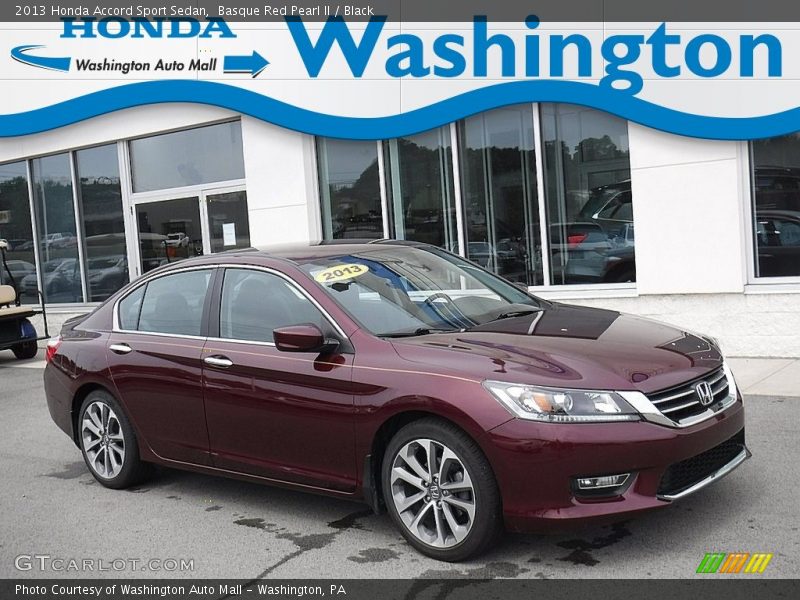 Basque Red Pearl II / Black 2013 Honda Accord Sport Sedan