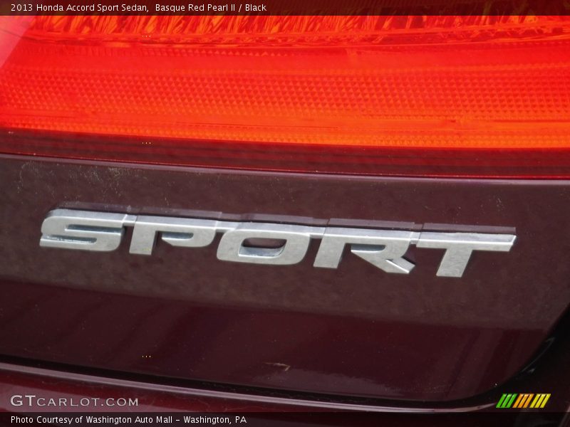 Basque Red Pearl II / Black 2013 Honda Accord Sport Sedan