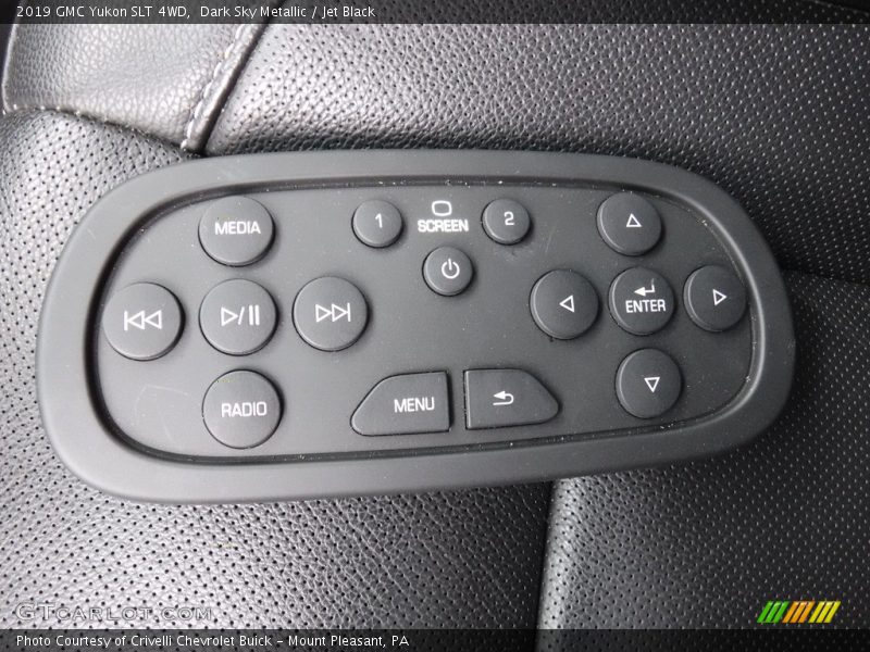 Dark Sky Metallic / Jet Black 2019 GMC Yukon SLT 4WD