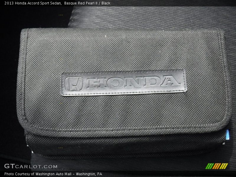 Basque Red Pearl II / Black 2013 Honda Accord Sport Sedan