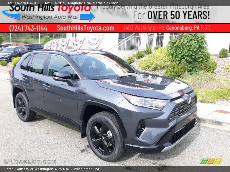 Magnetic Gray Metallic / Black 2020 Toyota RAV4 XSE AWD Hybrid