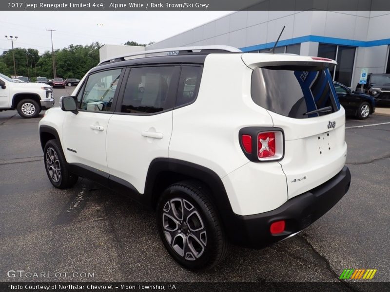 Alpine White / Bark Brown/Ski Grey 2017 Jeep Renegade Limited 4x4