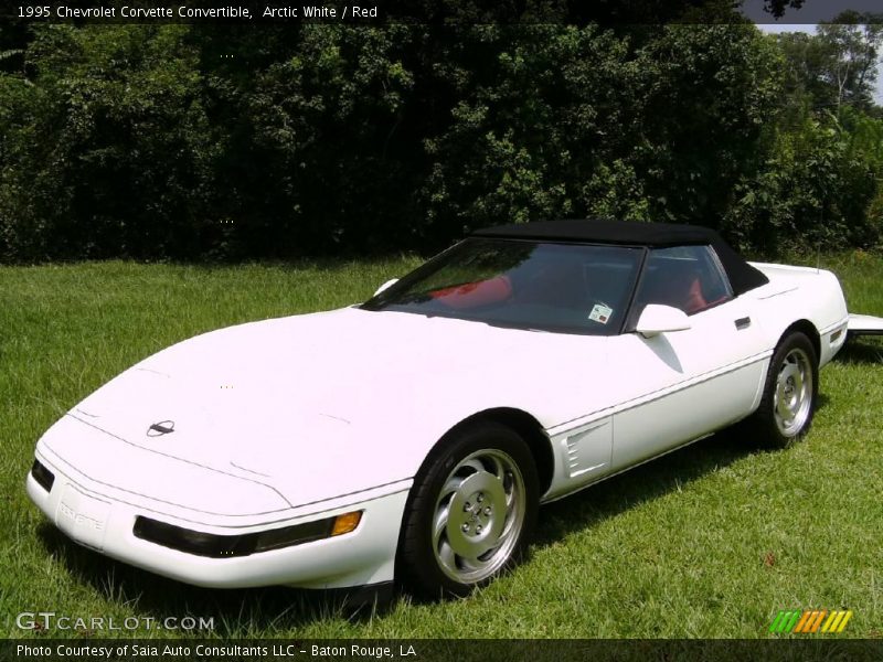 Arctic White / Red 1995 Chevrolet Corvette Convertible