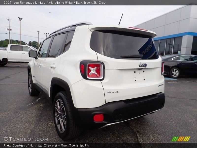 Alpine White / Bark Brown/Ski Grey 2017 Jeep Renegade Limited 4x4