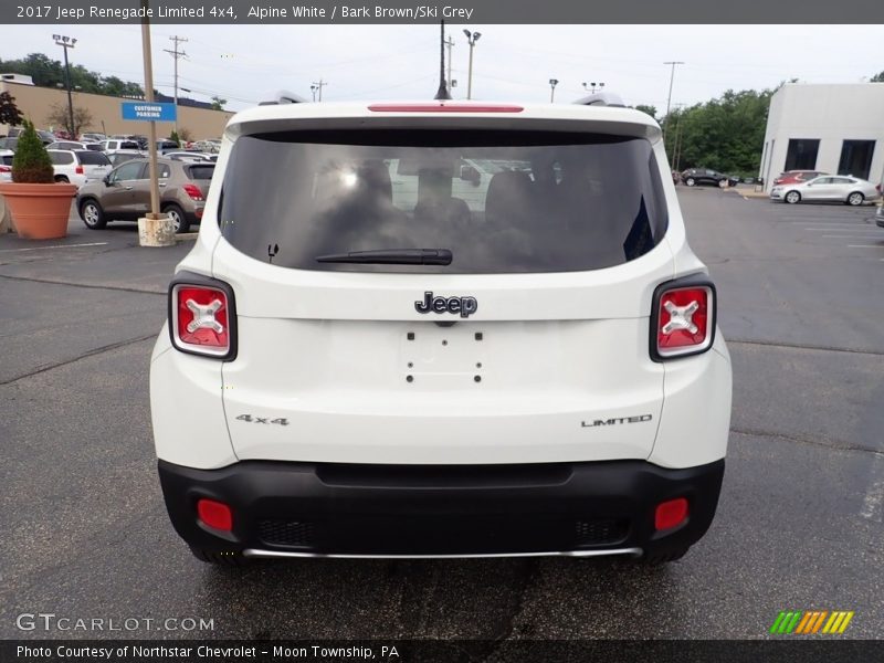 Alpine White / Bark Brown/Ski Grey 2017 Jeep Renegade Limited 4x4