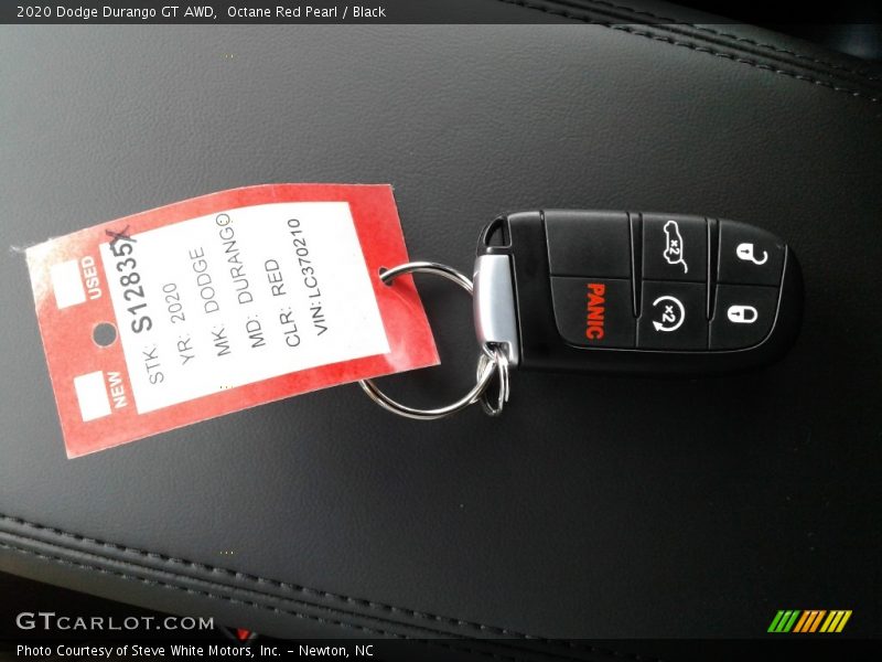 Octane Red Pearl / Black 2020 Dodge Durango GT AWD