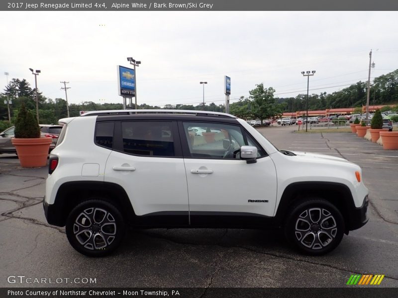 Alpine White / Bark Brown/Ski Grey 2017 Jeep Renegade Limited 4x4
