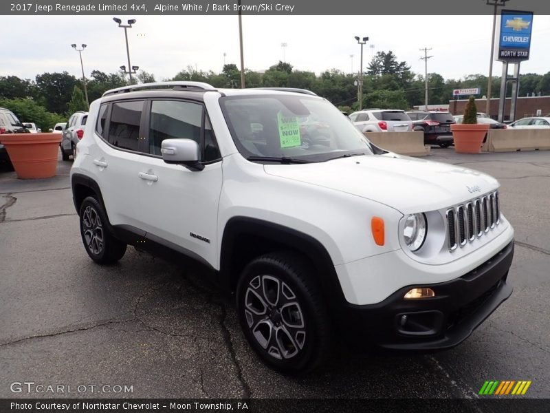 Alpine White / Bark Brown/Ski Grey 2017 Jeep Renegade Limited 4x4