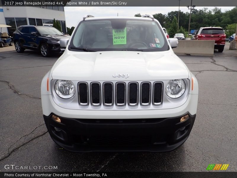 Alpine White / Bark Brown/Ski Grey 2017 Jeep Renegade Limited 4x4