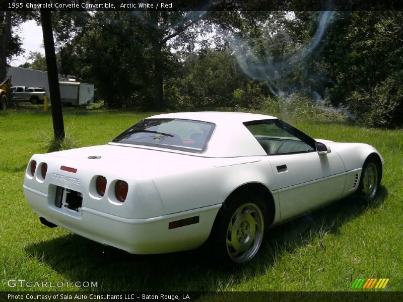 Arctic White / Red 1995 Chevrolet Corvette Convertible