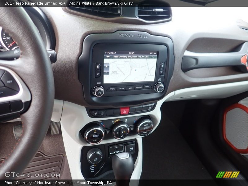 Alpine White / Bark Brown/Ski Grey 2017 Jeep Renegade Limited 4x4