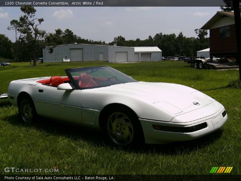 Arctic White / Red 1995 Chevrolet Corvette Convertible