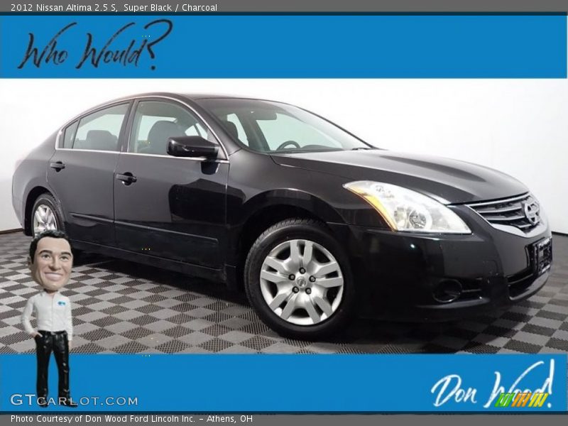 Super Black / Charcoal 2012 Nissan Altima 2.5 S