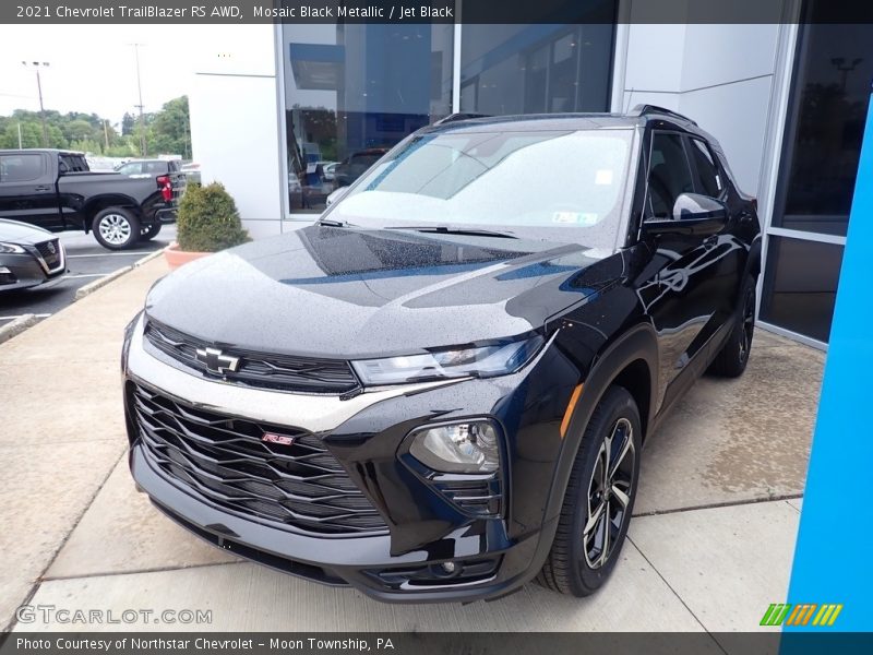 Mosaic Black Metallic / Jet Black 2021 Chevrolet TrailBlazer RS AWD
