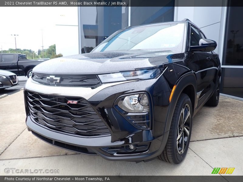 Mosaic Black Metallic / Jet Black 2021 Chevrolet TrailBlazer RS AWD