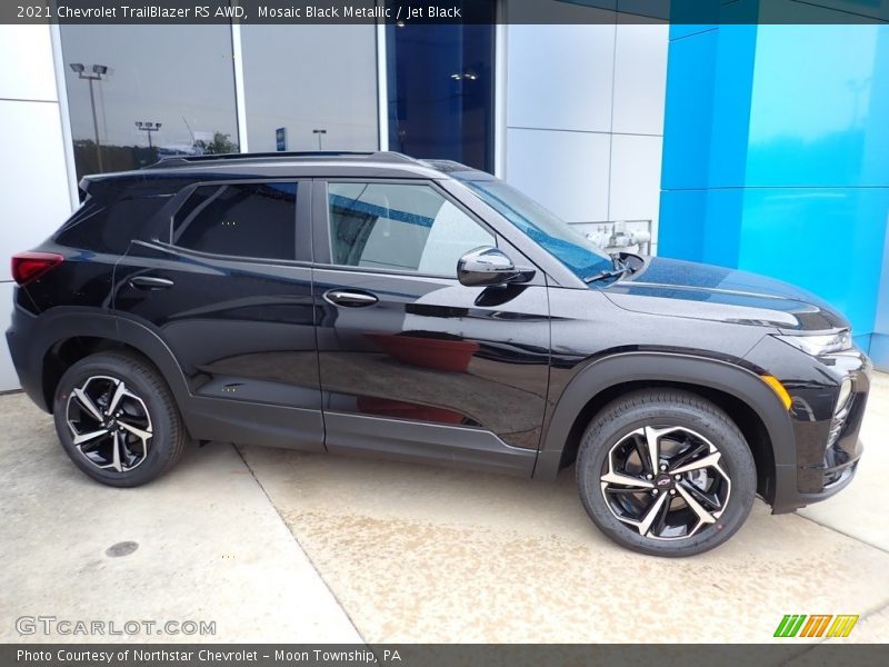 Mosaic Black Metallic / Jet Black 2021 Chevrolet TrailBlazer RS AWD