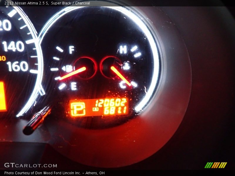 Super Black / Charcoal 2012 Nissan Altima 2.5 S