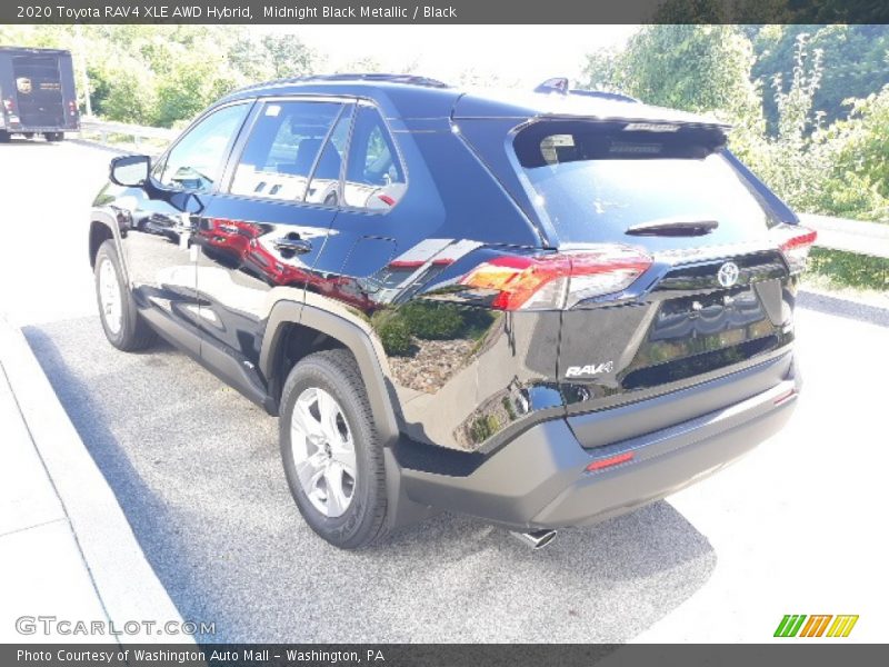 Midnight Black Metallic / Black 2020 Toyota RAV4 XLE AWD Hybrid