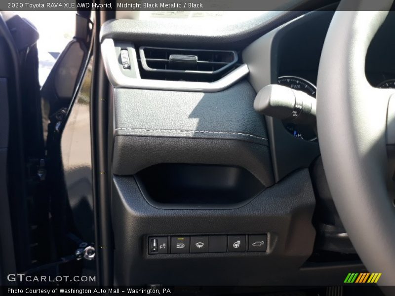 Midnight Black Metallic / Black 2020 Toyota RAV4 XLE AWD Hybrid