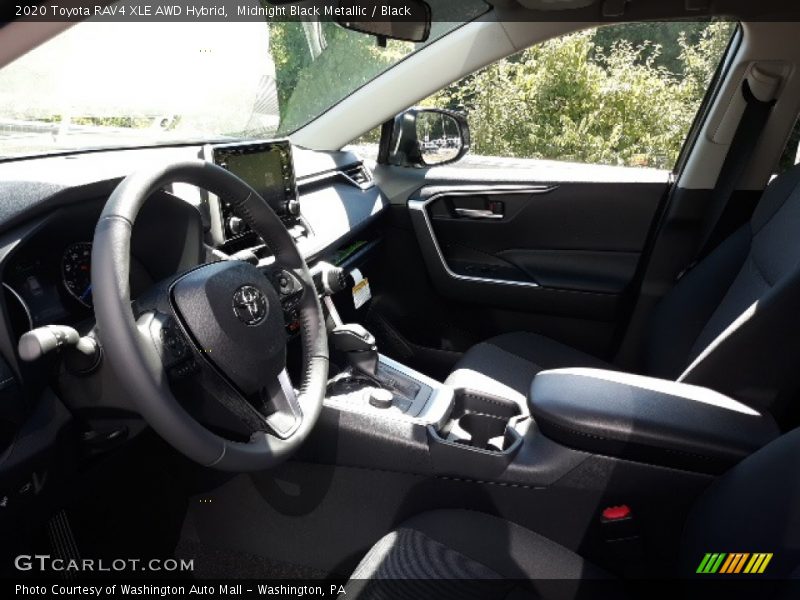 Midnight Black Metallic / Black 2020 Toyota RAV4 XLE AWD Hybrid