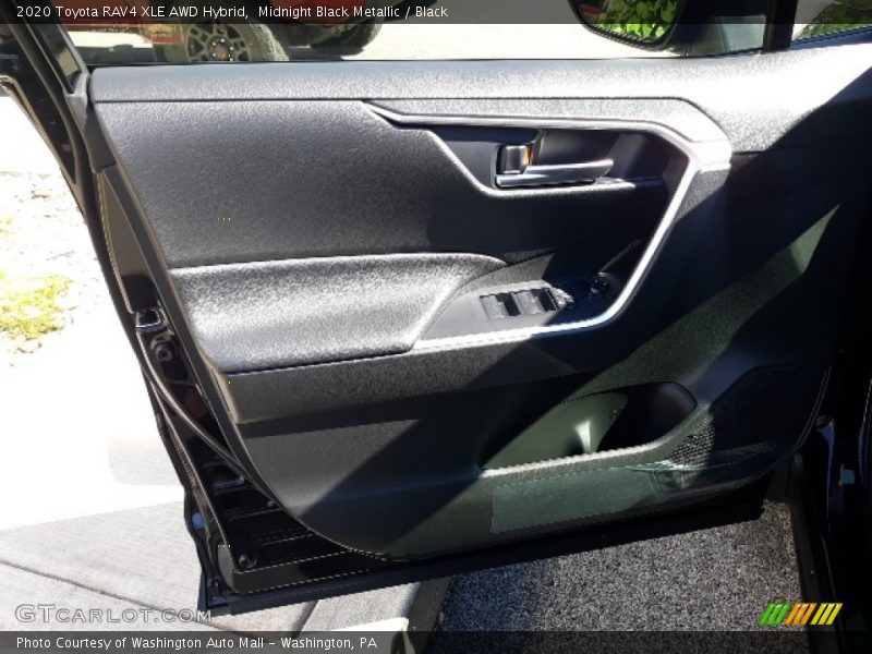Midnight Black Metallic / Black 2020 Toyota RAV4 XLE AWD Hybrid