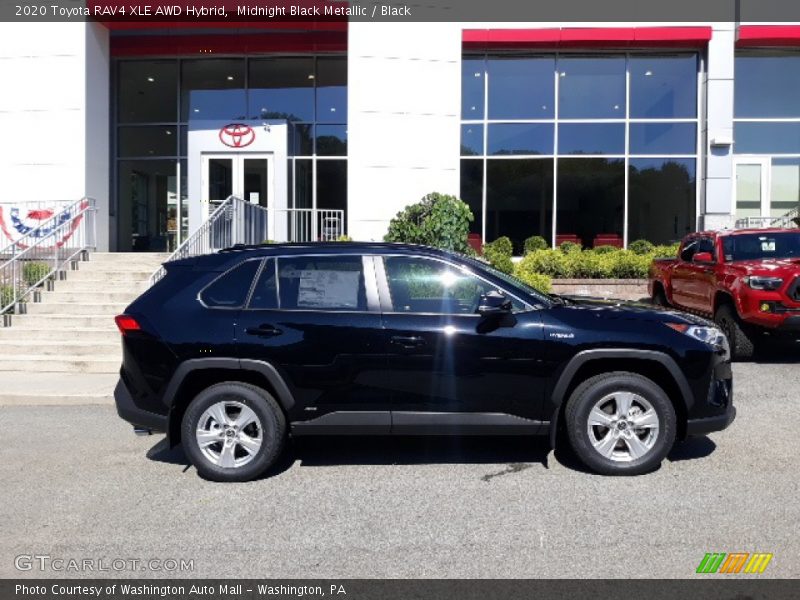 Midnight Black Metallic / Black 2020 Toyota RAV4 XLE AWD Hybrid