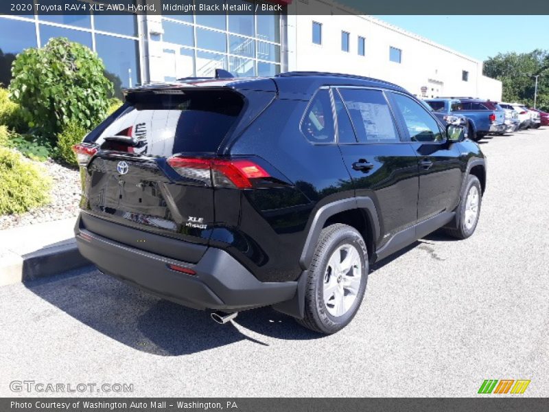 Midnight Black Metallic / Black 2020 Toyota RAV4 XLE AWD Hybrid