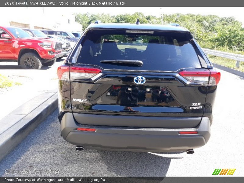Midnight Black Metallic / Black 2020 Toyota RAV4 XLE AWD Hybrid