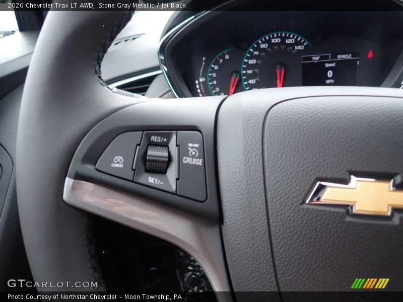 Stone Gray Metallic / Jet Black 2020 Chevrolet Trax LT AWD