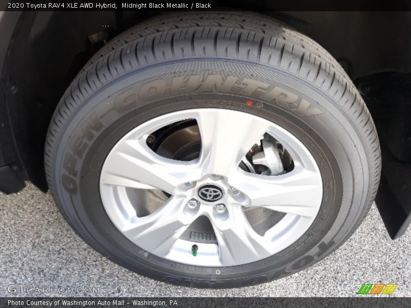 Midnight Black Metallic / Black 2020 Toyota RAV4 XLE AWD Hybrid