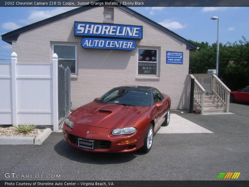 Sunset Orange Metallic / Ebony Black 2002 Chevrolet Camaro Z28 SS Coupe