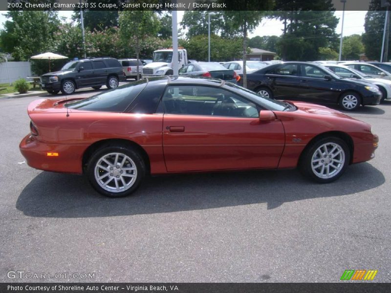 Sunset Orange Metallic / Ebony Black 2002 Chevrolet Camaro Z28 SS Coupe