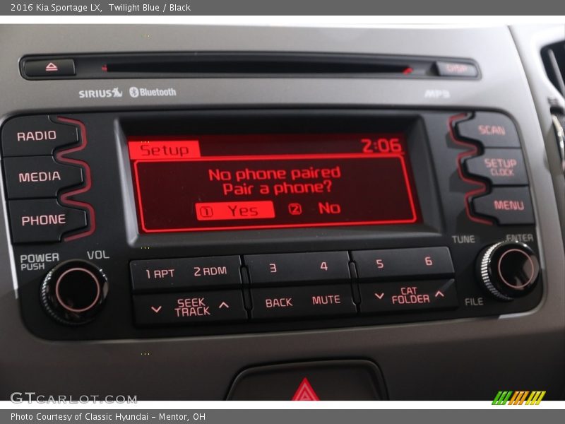 Controls of 2016 Sportage LX