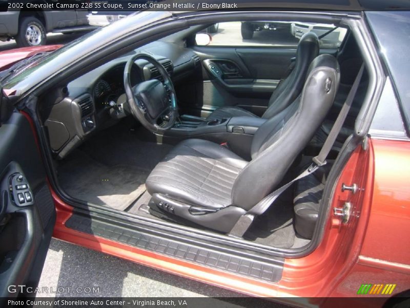 Sunset Orange Metallic / Ebony Black 2002 Chevrolet Camaro Z28 SS Coupe