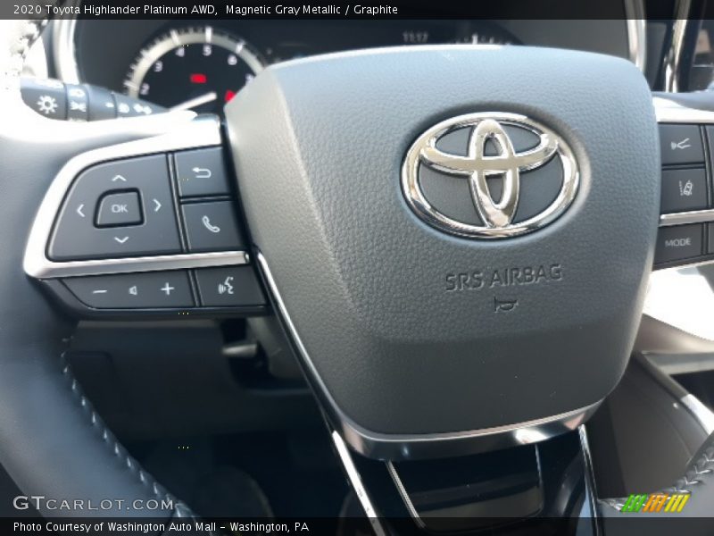 Magnetic Gray Metallic / Graphite 2020 Toyota Highlander Platinum AWD